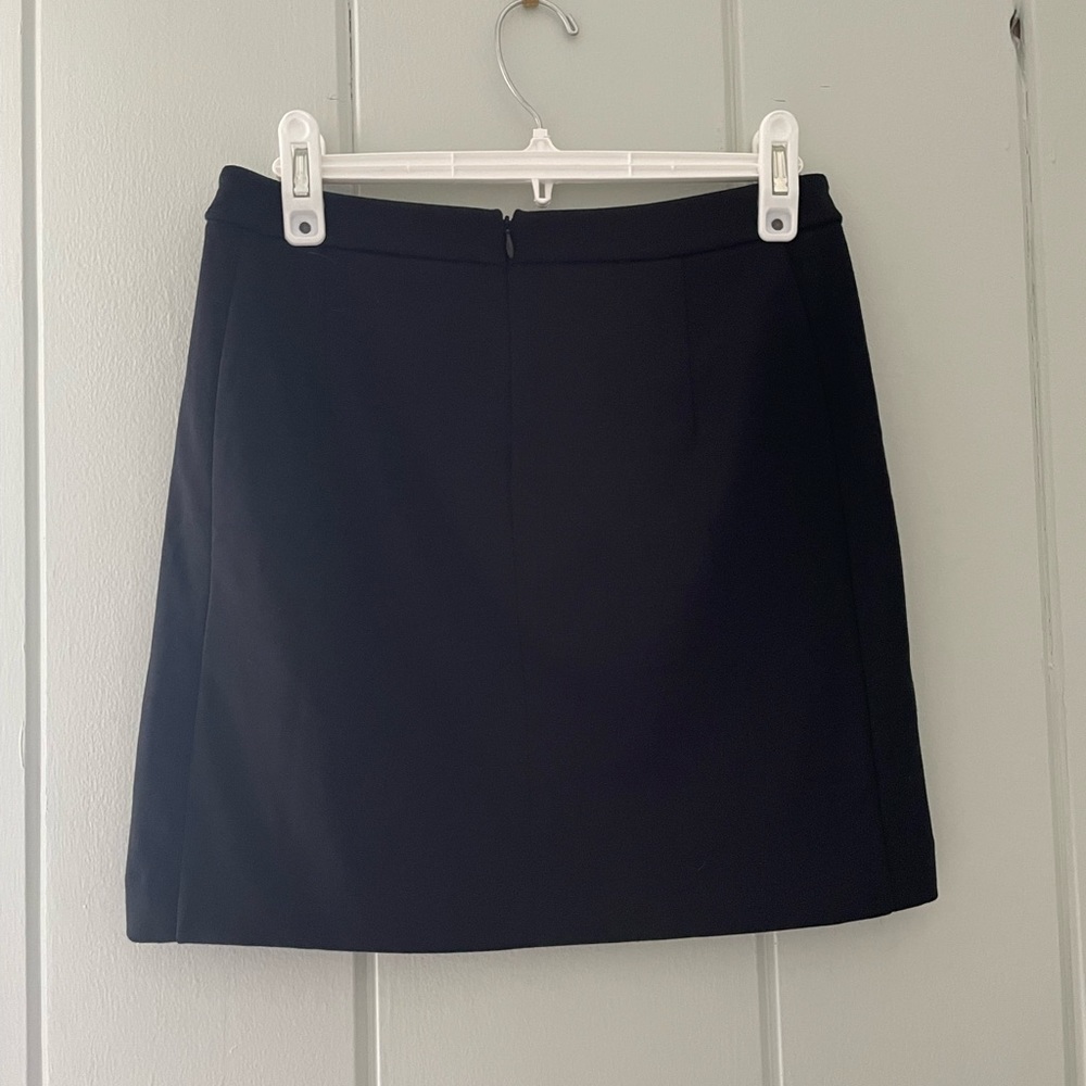 Banana Republic Black Snake Skin Print Mini Skirt / 2P / Good Condition - Picture 2 of 6